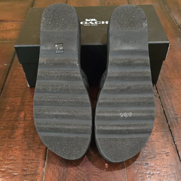 NWT - COACH Women's Slides Black 8.5M - Picture 7 of 7